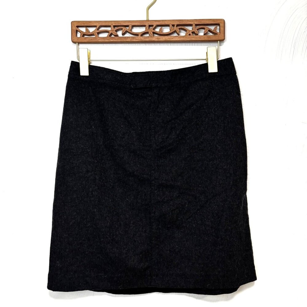 J. Crew Wool Skirt A-Line Knee Length Gray Business Casual Office Womens Size 10
